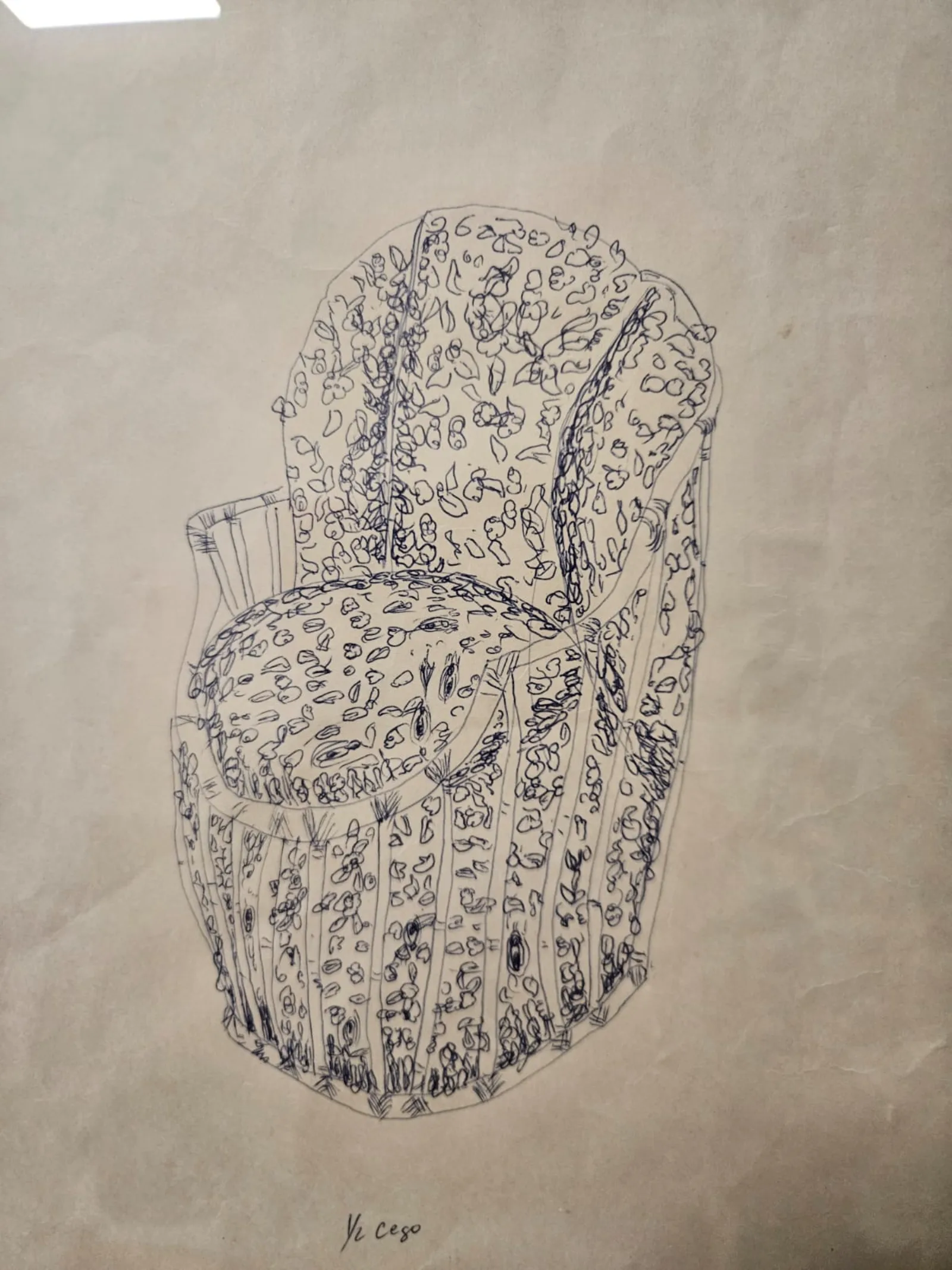 Desenho de uma poltrona